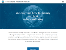 Tablet Screenshot of foundational-research.org